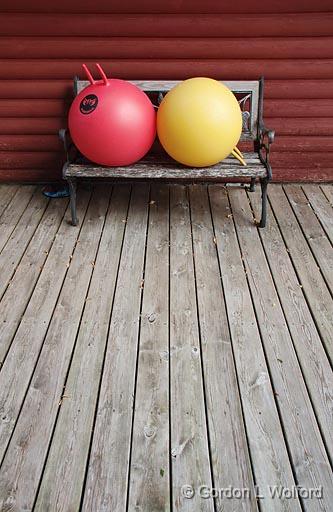 Balls On A Bench_08293.jpg - Photographed near Carleton Place, Ontario, Canada.
